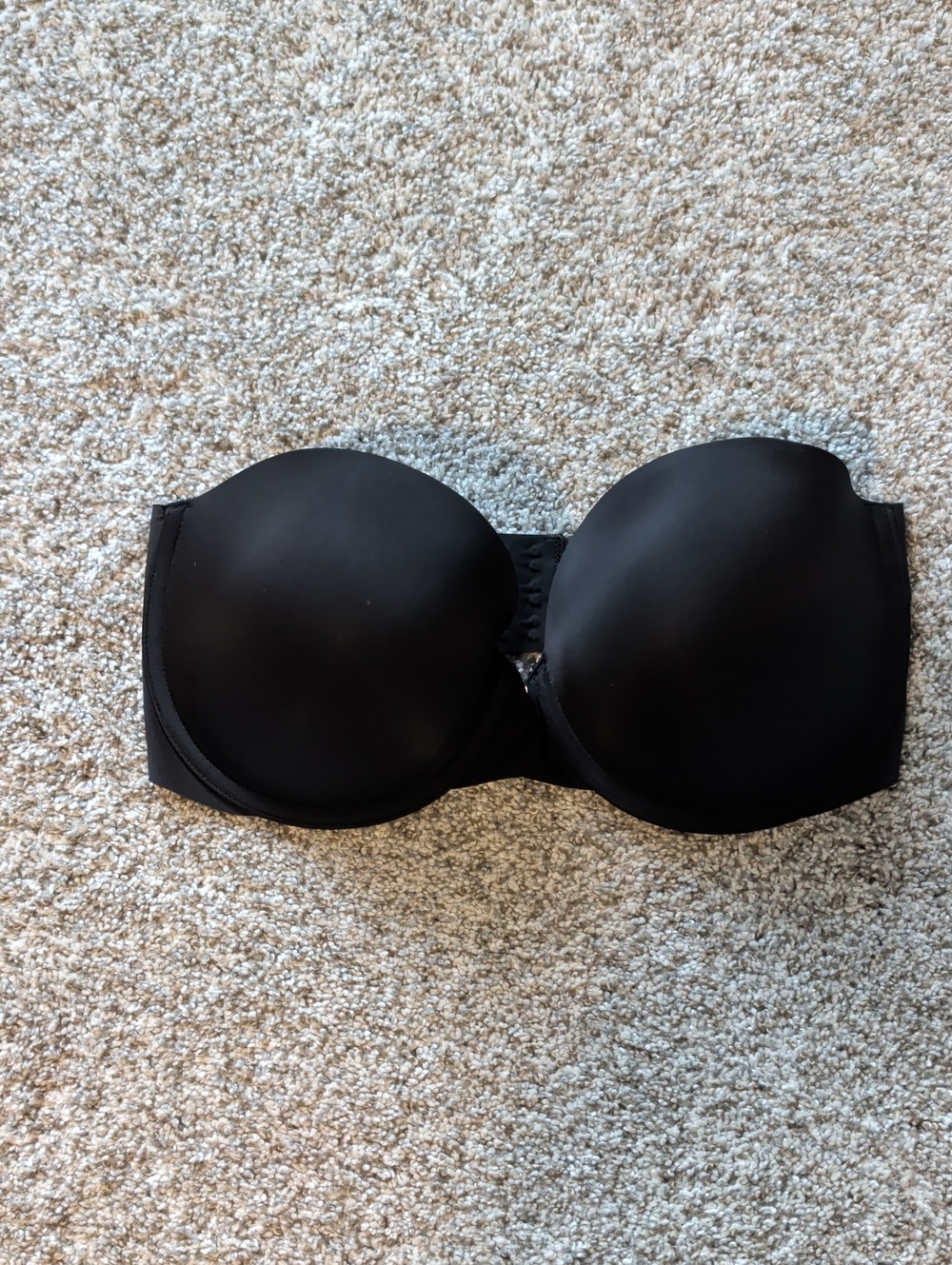 Victoria's Secret Strapless Black Smooth Push-Up Bra
